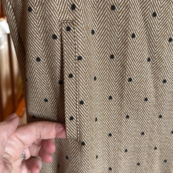 NWT Chico’s So Slimming Juliet Straight Leg Brown Herringbone Pant Size 14 (2.5) - Picture 5 of 9